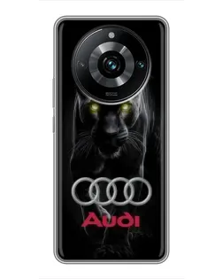 Чехол для Realme 11 Pro Plus с картинкой «Пантера и Audi»