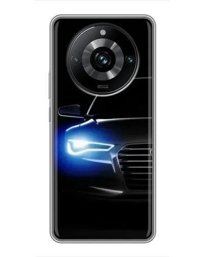 Чехол для Realme 11 Pro Plus с картинкой «Неоновый взгляд Audi»