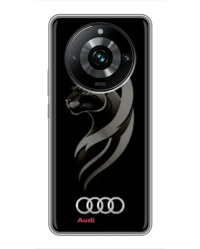 Чехол для Realme 11 Pro Plus с картинкой «Графика — пантера и Audi»