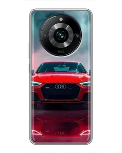 Чехол для Realme 11 Pro Plus с картинкой «Audi RS — красный стиль»