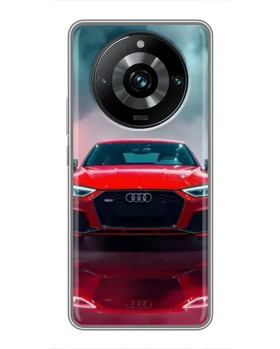 Чехол для Realme 11 Pro Plus с картинкой «Audi RS — красный стиль»