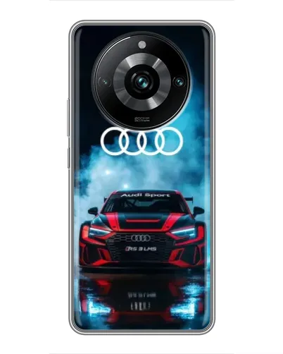Чехол для Realme 11 Pro Plus с картинкой «Audi Sport — неон»