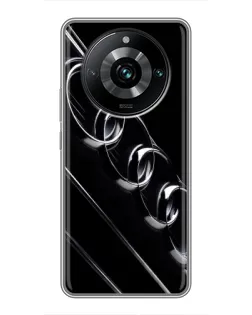 Чехол для Realme 11 Pro Plus с картинкой «Audi — абстрактные кольца»