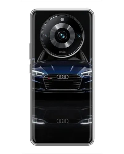 Чехол для Realme 11 Pro Plus с картинкой «Audi — ночное отражение»