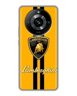 Чохол для Realme 11 Pro Plus з картинкою «Lamborghini Stripe жовтий» Чохол для Realme 11 Pro Plus з картинкою «Lamborghini Stripe жовтий»