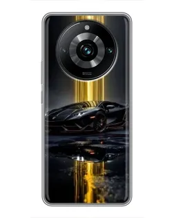 Чохол для Realme 11 Pro Plus з картинкою «Нічний Lamborghini драйв»