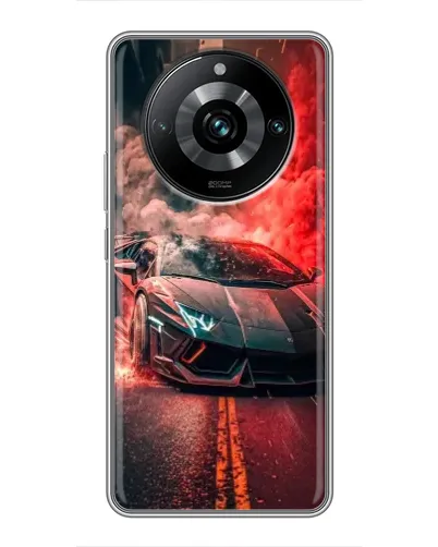 Чохол для Realme 11 Pro Plus з картинкою «Lamborghini червоний дим» Чохол для Realme 11 Pro Plus з картинкою «Lamborghini червоний дим»