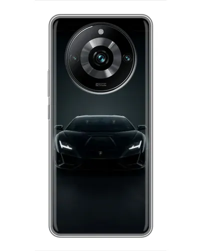 Чохол для Realme 11 Pro Plus з картинкою «Чорний Lamborghini Aventador» Чохол для Realme 11 Pro Plus з картинкою «Чорний Lamborghini Aventador»