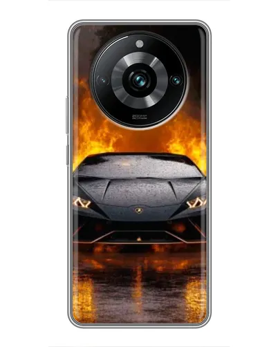 Чохол для Realme 11 Pro Plus з картинкою «Lamborghini у вогні» Чохол для Realme 11 Pro Plus з картинкою «Lamborghini у вогні»