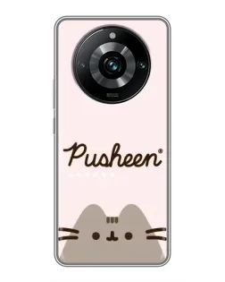 Чохол для Realme 11 Pro Plus з картинкою «Pusheen логотип»