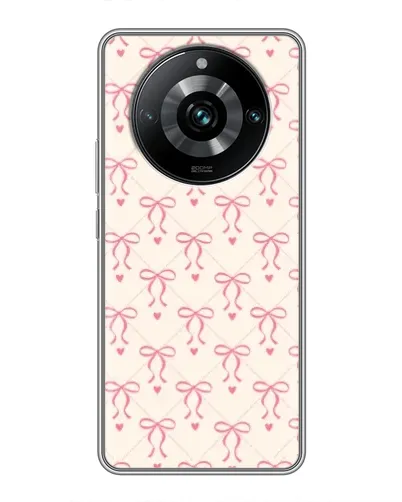 Чехол для Realme 11 Pro Plus с картинкой «Розовые бантики Coquette» Чехол для Realme 11 Pro Plus с картинкой «Розовые бантики Coquette»