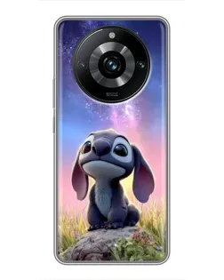 Чехол для Realme 11 Pro Plus с картинкой «Стич на рассвете»