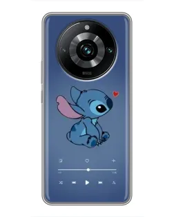 Чехол для Realme 11 Pro Plus с картинкой «Музыкальный Stitch»