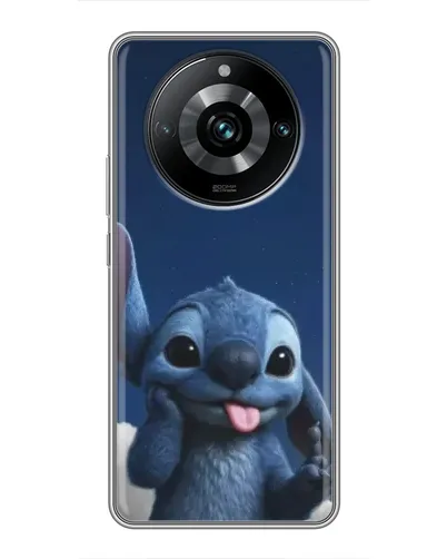 Чехол для Realme 11 Pro Plus с картинкой «Стич в облаках»