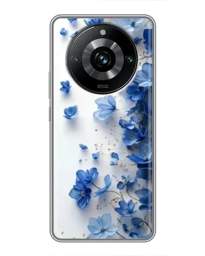 Чохол для Realme 11 Pro Plus з картинкою «Блакитний квітковий каскад»