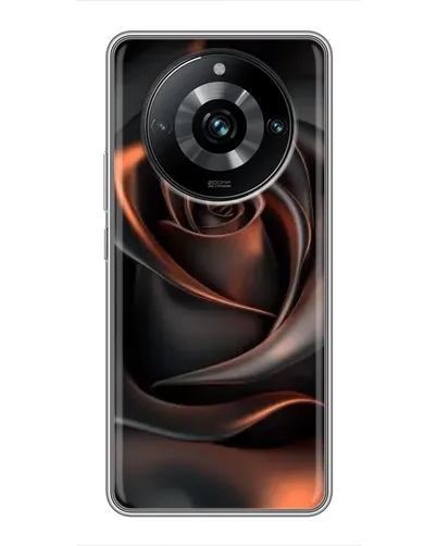 Чохол для Realme 11 Pro Plus з картинкою «Шовкова чорна троянда»