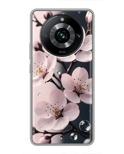 Чехол для Realme 11 Pro Plus с картинкой «Нежная сакура и капли» Чехол для Realme 11 Pro Plus с картинкой «Нежная сакура и капли»