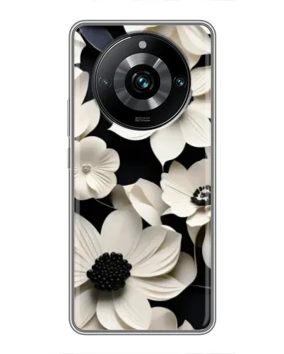 Чохол для Realme 11 Pro Plus з картинкою «Об'ємні білі квіти»