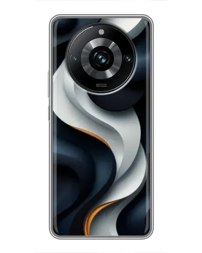 Чохол для Realme 11 Pro Plus з картинкою «Об'ємні чорно-білі стрічки» Чохол для Realme 11 Pro Plus з картинкою «Об'ємні чорно-білі стрічки»