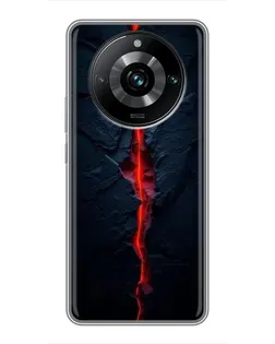Чохол для Realme 11 Pro Plus з картинкою «Червона лавова тріщина»