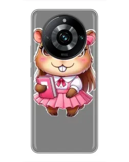 Чохол для Realme 11 Pro Plus з картинкою «Дівчинка капібара»