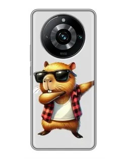 Чохол для Realme 11 Pro Plus з картинкою «Капібара репер даб»