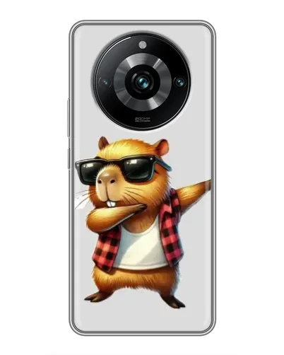 Чехол для Realme 11 Pro Plus с картинкой «Капибара рэпер даб»
