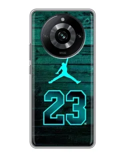 Чехол для Realme 11 Pro с картинкой «Jordan Cyan 23»