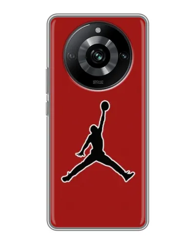Чехол для Realme 11 Pro с картинкой «Jordan Red Back» Чехол для Realme 11 Pro с картинкой «Jordan Red Back»