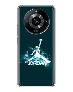 Чехол для Realme 11 Pro с картинкой «Jordan Blue Fire»