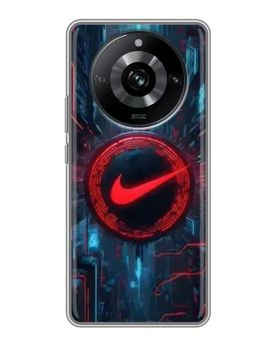 Чехол для Realme 11 Pro с картинкой «Техногенный стиль Nike»