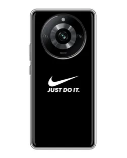 Чехол для Realme 11 Pro с картинкой «Минимализм от Nike»