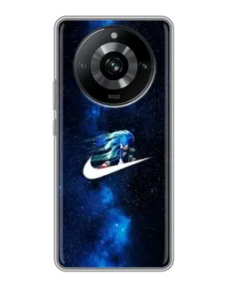 Чехол для Realme 11 Pro с картинкой «Звездный путь Nike»