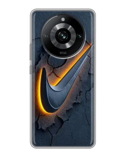 Чехол для Realme 11 Pro с картинкой «Объемный логотип Найк»