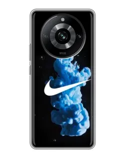 Чехол для Realme 11 Pro с картинкой «Nike и синий дым»