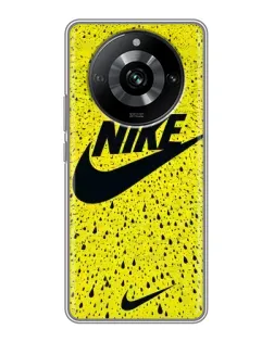 Чехол для Realme 11 Pro с картинкой «Желтый текстурный Nike»