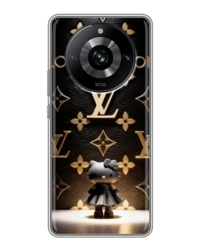 Чехол для Realme 11 Pro с картинкой «Монограмма с фигурой» Чехол для Realme 11 Pro с картинкой «Монограмма с фигурой»