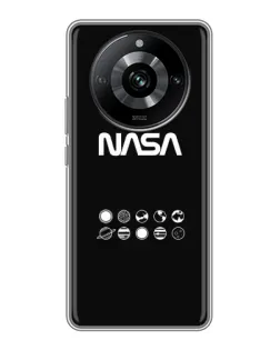 Чехол для Realme 11 Pro с картинкой «NASA — технический принт»