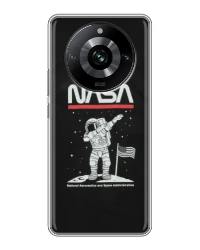 Чехол для Realme 11 Pro с картинкой «NASA — шагаем по Луне»