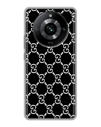Чехол для Realme 11 Pro с картинкой «Gucci — сетчатый паттерн» Чехол для Realme 11 Pro с картинкой «Gucci — сетчатый паттерн»