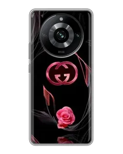 Чехол для Realme 11 Pro с картинкой «Gucci — неоновая роза»