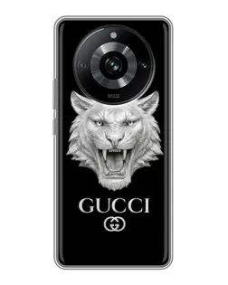 Чохол для Realme 11 Pro з картинкою «Gucci — срібний лев» Чохол для Realme 11 Pro з картинкою «Gucci — срібний лев»