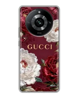 Чохол для Realme 11 Pro з картинкою «Gucci — бордові троянди» Чохол для Realme 11 Pro з картинкою «Gucci — бордові троянди»