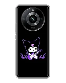 Чехол для Realme 11 Pro с картинкой «Электрическая Kuromi» Чехол для Realme 11 Pro с картинкой «Электрическая Kuromi»