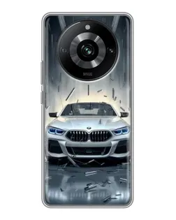 Чехол для Realme 11 Pro с картинкой «BMW в свете фар»