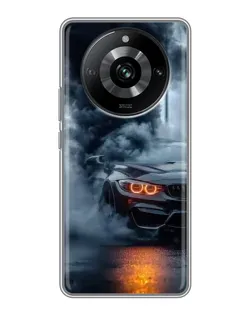 Чехол для Realme 11 Pro с картинкой «BMW M-Power — абстракция»