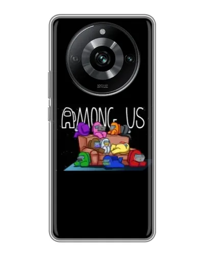 Чехол для Realme 11 Pro с картинкой «Логотип Among Us»