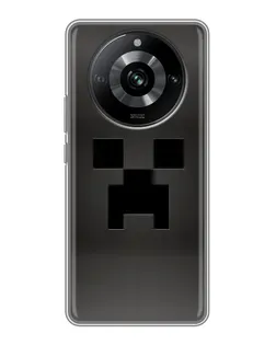 Чехол для Realme 11 Pro с картинкой «Черный крипер градиент»