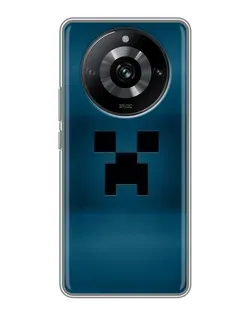 Чехол для Realme 11 Pro с картинкой «Крипер текстура»