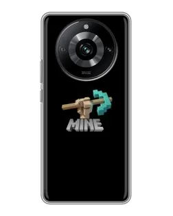 Чехол для Realme 11 Pro с картинкой «Алмазная кирка»